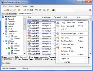 Screenshot KeePass